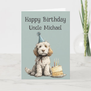 Tarjeta de cumpleaños de perro Cockapoo caprichosa