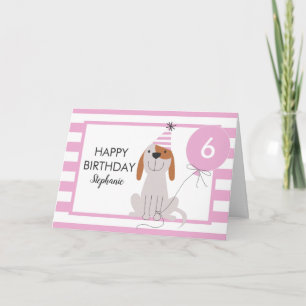 Tarjeta de cumpleaños de perro con pipa de cualqui