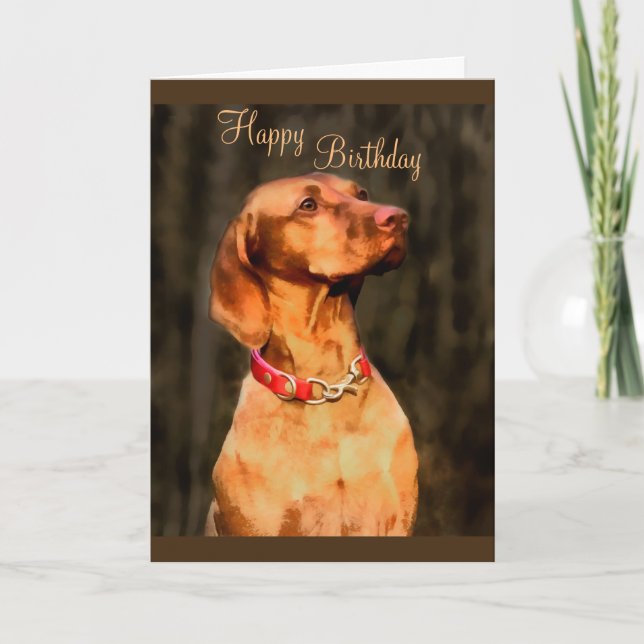 tarjeta de cumpleaños de perro lindo (Anverso)