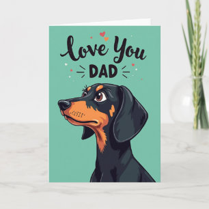 Tarjeta de cumpleaños de perro negro