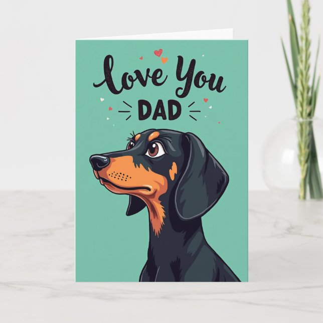 Tarjeta de cumpleaños de perro negro (Anverso)