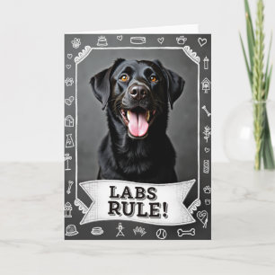 Tarjeta de cumpleaños de perro sonriente