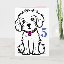 Tarjeta de cumpleaños de perro, tarjeta de cumplea