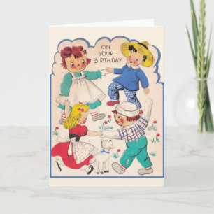 Tarjeta de cumpleaños de personajes de libros de h