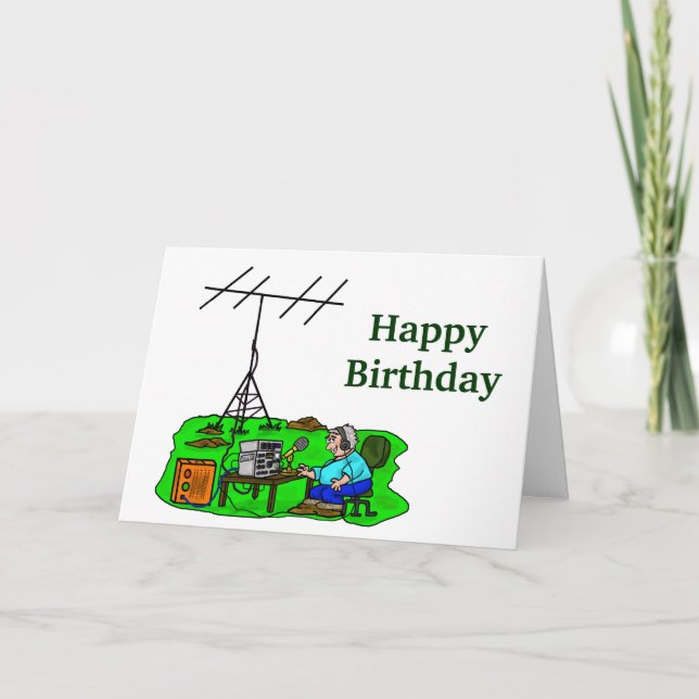 Tarjeta de cumpleaños de personalizado al aire lib (Anverso)