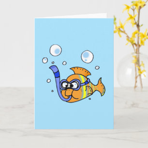 tarjeta de cumpleaños de personalizado de pescado