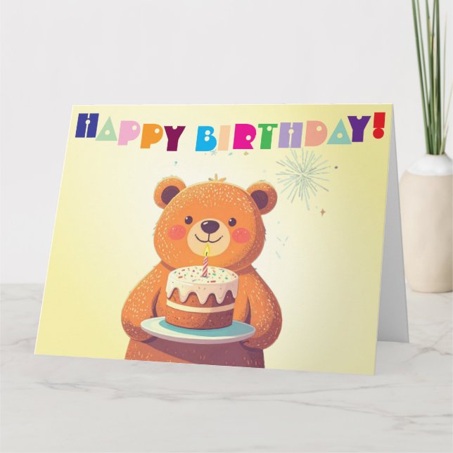 Tarjeta de cumpleaños de Personalizado dulce (Anverso)