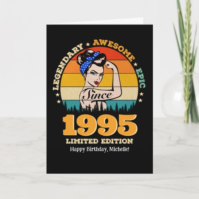 Tarjeta de cumpleaños de personalizado para ella - (Anverso)