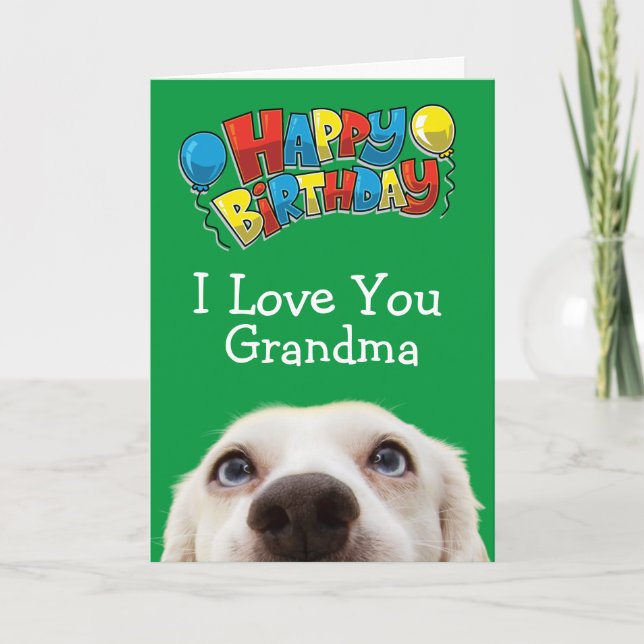 Tarjeta de cumpleaños de personalizado para su abu (Anverso)