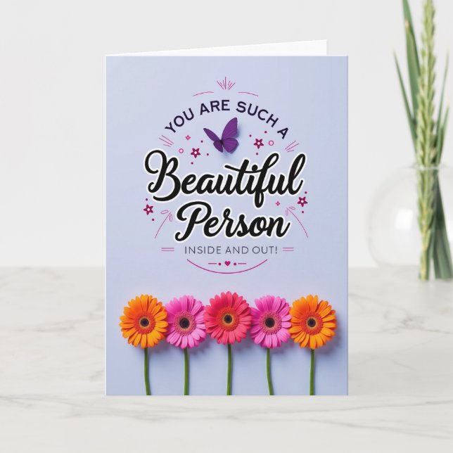 Tarjeta de cumpleaños de pervinca encantadora (Anverso)