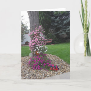 Tarjeta de cumpleaños de Petunias