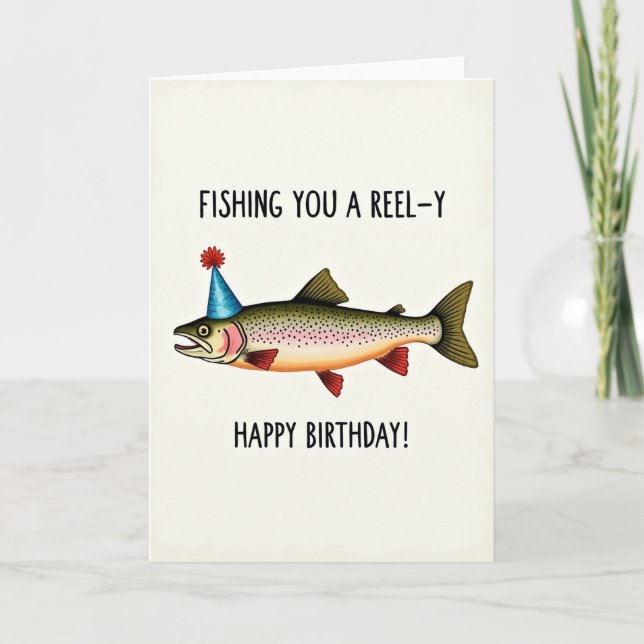 Tarjeta de cumpleaños de pez oliva (Anverso)