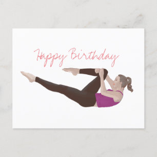 Tarjeta de cumpleaños de Pilates