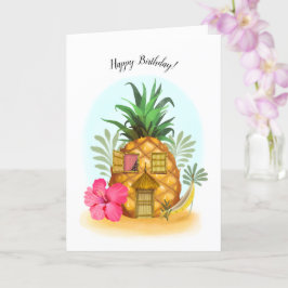 Tarjeta de cumpleaños de Pineapple Beach House