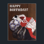 Tarjeta de cumpleaños de pintura de fútbol de Vint<br><div class="desc">Pintura de fútbol de época,  fútbol de vintage,  fútbol de vintage,  fútbol de vintage,  pintura,  cosecha,  fútbol,  pintura,  arte,  Ilustracion,  vida de futbol de por vida,  vida de futbol de por vida,  fútbol de por vida,  fútbol de fúbol,  cumpleaños,  cumpleanos,  cumpleaños feliz,  Cumpleanos,  cumpleaños feliz,  Cumpleanos,  Boot</div>
