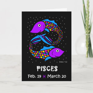 TARJETA DE CUMPLEAÑOS DE PISCES