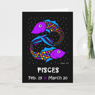 TARJETA DE CUMPLEAÑOS DE PISCES