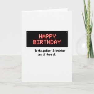 Tarjeta de cumpleaños de Pixel