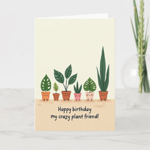 Tarjeta de cumpleaños de Plant Pals
