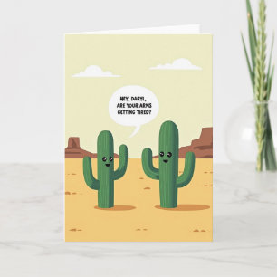 Tarjeta de cumpleaños de planta del desierto