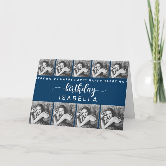 Tarjeta de cumpleaños de plantilla de personalizab (Anverso)