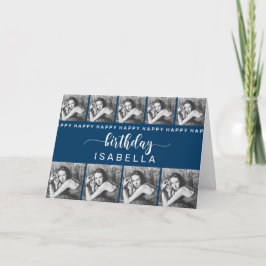 Tarjeta de cumpleaños de plantilla de personalizab