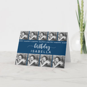 Tarjeta de cumpleaños de plantilla de personalizab