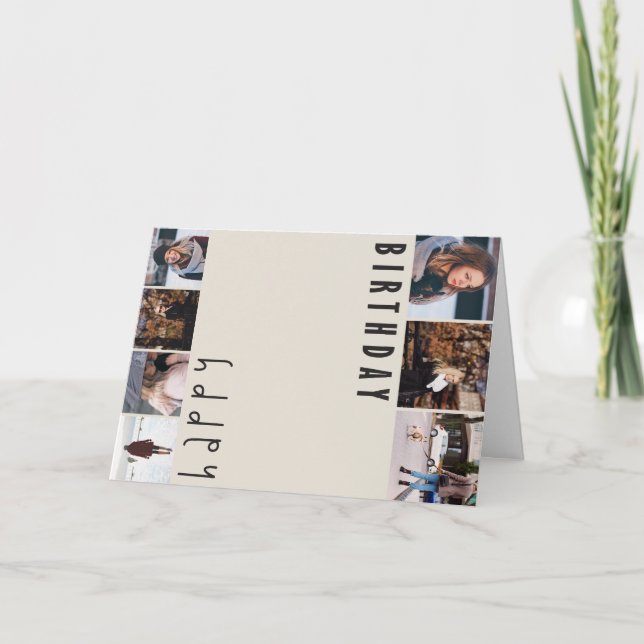 Tarjeta de cumpleaños de plantilla de personalizab (Anverso)