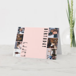 Tarjeta de cumpleaños de plantilla de personalizab