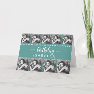 Tarjeta de cumpleaños de plantilla de personalizab