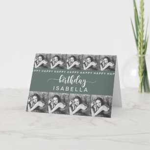Tarjeta de cumpleaños de plantilla de personalizab