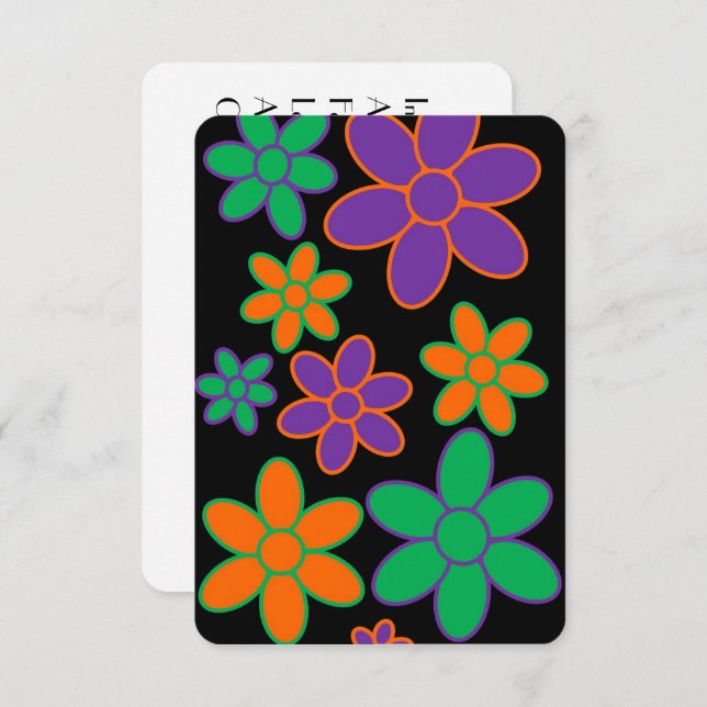 Tarjeta de cumpleaños de poema escocés estilo años (Anverso / Reverso)