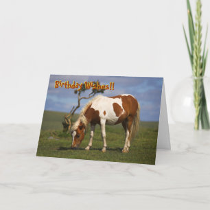 Tarjeta de cumpleaños de Pony y Lone Gorse