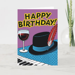 Tarjeta de cumpleaños de Pop Art