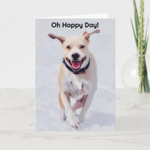 Tarjeta de cumpleaños de Pop Art Dog Happy Dog Lov