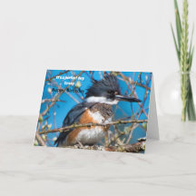 Tarjeta de cumpleaños de Pose de Pájaro en huelga