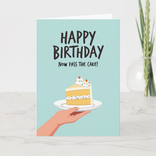 Tarjeta de cumpleaños de postre festivo (Anverso)
