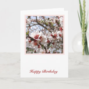 Tarjeta de cumpleaños de primavera