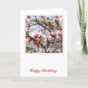 Tarjeta de cumpleaños de primavera