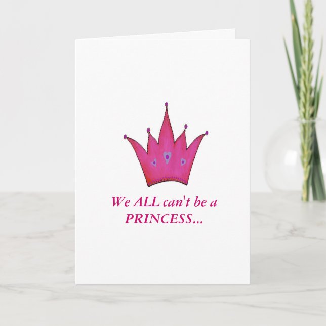 Tarjeta de cumpleaños de Princesa de la Corona Ros (Anverso)