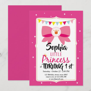 tarjeta de cumpleaños de princesa pequeña