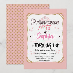 tarjeta de cumpleaños de princesa pequeña