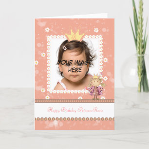 tarjeta de cumpleaños de princesa pequeña - foto l