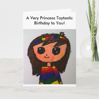 Tarjeta de cumpleaños de princesa Toytastic