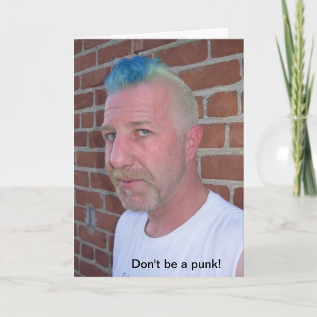 Tarjeta de cumpleaños de punk (Anverso)