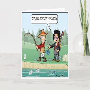 Tarjeta de cumpleaños de Punny Streaming Music