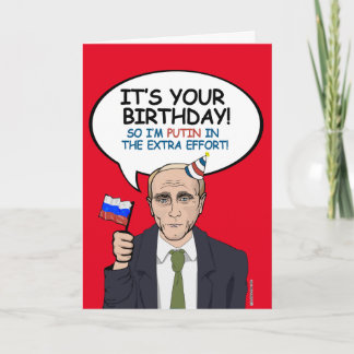 Tarjeta de cumpleaños de Putin - soy Putin en el e