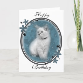 Tarjeta de cumpleaños de Ragdoll