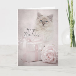 Tarjeta de cumpleaños de Ragdoll