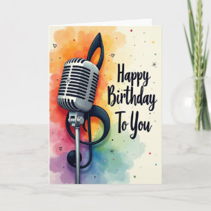 Tarjeta de cumpleaños de Rainbow Music
